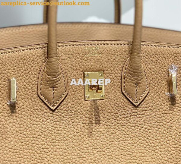 Replica Hermes Birkin Designer Tote Bag Togo Leather 28567 Camel 7