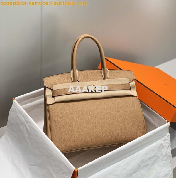 Replica Hermes Birkin Designer Tote Bag Togo Leather 28567 Camel 11