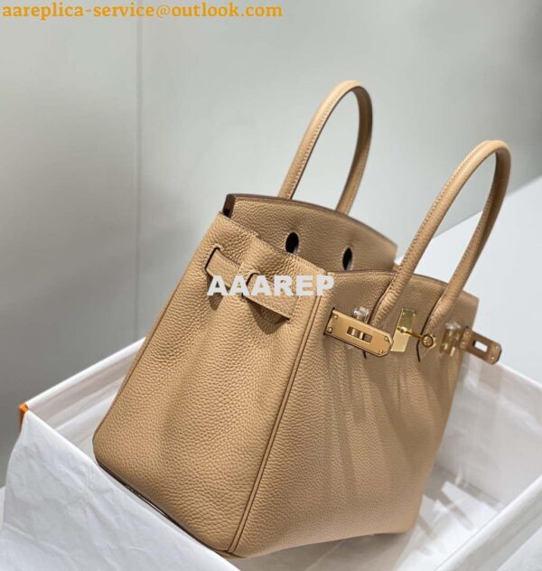 Replica Hermes Birkin Designer Tote Bag Togo Leather 28567 Camel 14