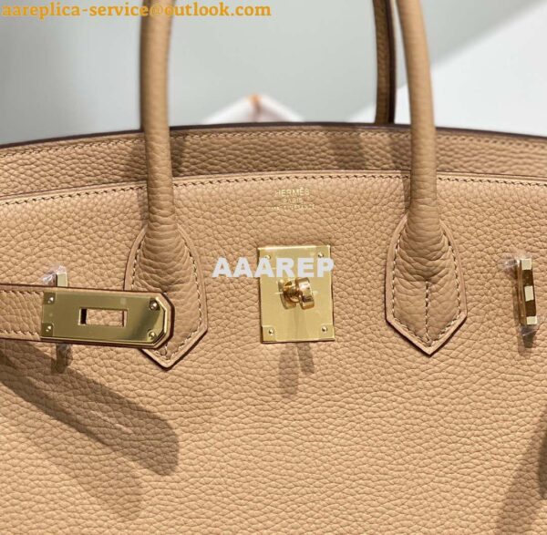 Replica Hermes Birkin Designer Tote Bag Togo Leather 28567 Camel 15