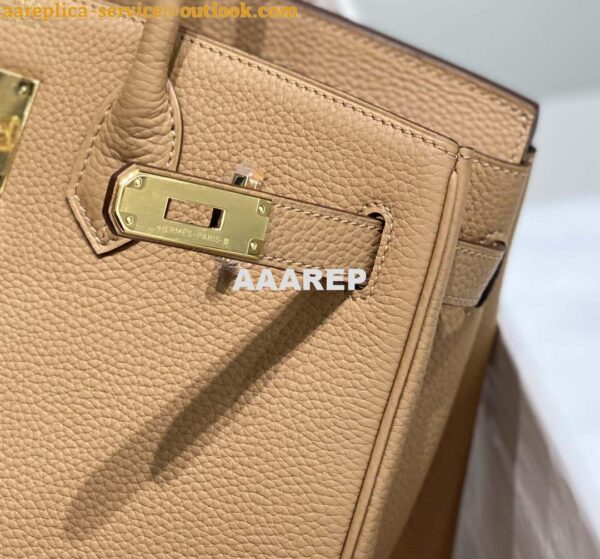 Replica Hermes Birkin Designer Tote Bag Togo Leather 28567 Camel 16