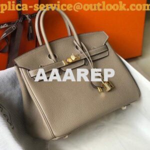 Replica Hermes Birkin Handbags Designer Hermes Tote Bag Togo Leather 28332 Gray 2