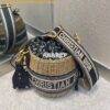 Replica Dior Wicker Basket Bag Blue Oblique Jacquard and Natural Wicke