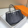 Replica Hermes Black Togo leather Garden Party 30cm Bag Machine sewing H239053 2