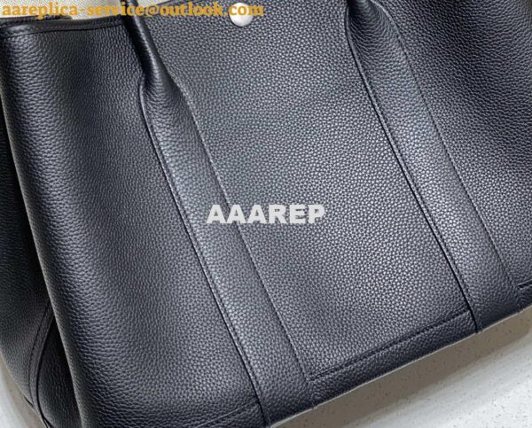 Replica Hermes Black Togo Medium Garden Party 36cm Bag H239055 6