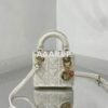 Replica Lady Dior Bag Micro Dioramour Red Cannage Lambskin with Heart 2