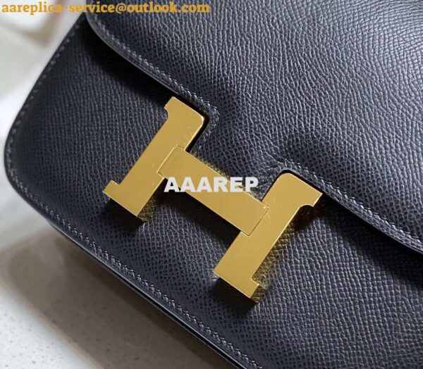 Replica Hermes Constance Cross Body Bag Epsom Leather Gold H28401 6