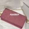 Replica Lady Dior Bag Micro Dioramour Red Cannage Lambskin with Heart