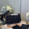 Replica Lady Dior Clutch With Chain in Patent Calfskin S0204 Avocado