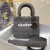 Replica Lady Dior My ABCdior Bag Latte Cannage Lambskin with Ruthenium