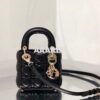 Replica Micro Lady Dior Bag Black Patent Cannage Calfskin S0856 2