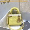 Replica Micro Lady Dior Bag Peony Pink Patent Cannage Calfskin S0856 2