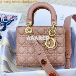 Replica My Lady Dior Bag Lambskin with Customisable Shoulder Strap Nud