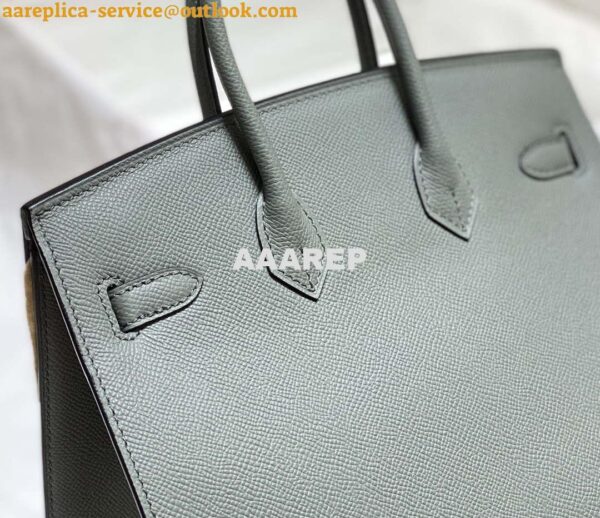Replica Hermes Birkin Designer Tote Bag Epsom Leather 28370 Almond Green 18