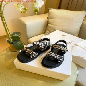 Replica Dior Women's Slippers Designer Dior Sandals Flats Shoes D81193