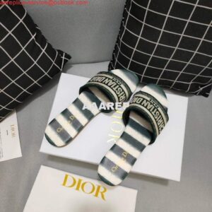 Replica Dior Women's Slippers Designer Dior Sandals Flats Shoes D81198 2