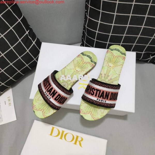 Replica Dior Women's Slippers Designer Dior Sandals Flats Shoes D81203 5