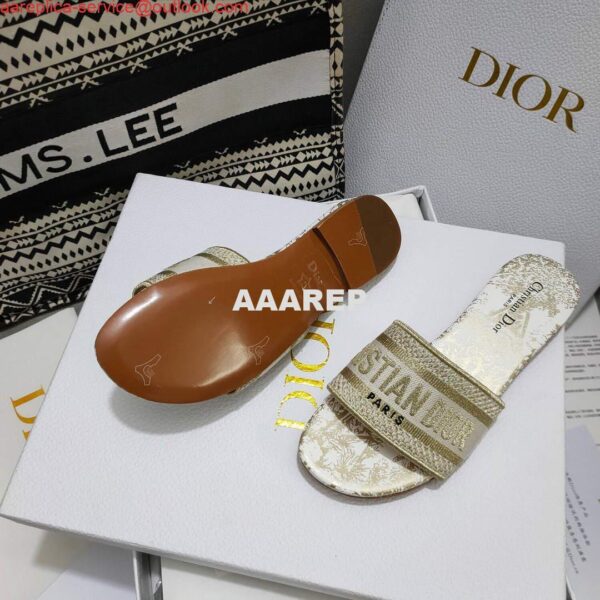 Replica Dior Women's Slippers Designer Dior Sandals Flats Shoes D81205 3