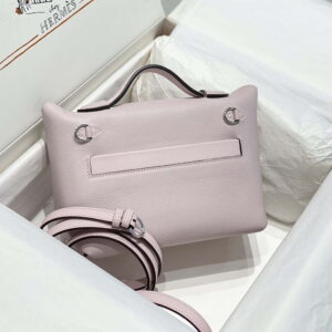 Replica Hermes Mini 2424 Leather 21cm H230263 fantasy Purple