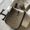 Replica Hermes Evelyne Bag Hermes Mini Crossbody Bag 20401 Silver Buckle Green 2