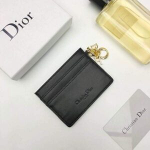 Replica Dior S0126 Dioramour Lady Dior card holder Black Patent Cannage Calfskin 2