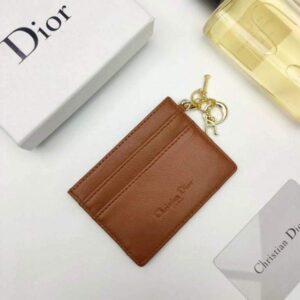 Replica Dior S0126 Dioramour Lady Dior card holder Brown Patent Cannage Calfskin 2