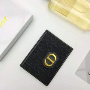 Replica Dior S2098 Wallet 30 Montaigne card holder M928 Black