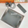 Replica Hermes Evercolor Kelly Danse II 22cm Leather Crossbody Bag H20369 Gray Silver 2