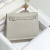 Replica Hermes Evercolor Kelly Danse II 22cm Leather Crossbody Bag H20373 Light Gray Silver