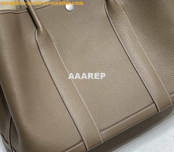 Replica Hermes Gray Togo Medium Garden Party 36cm Bag H239057 4