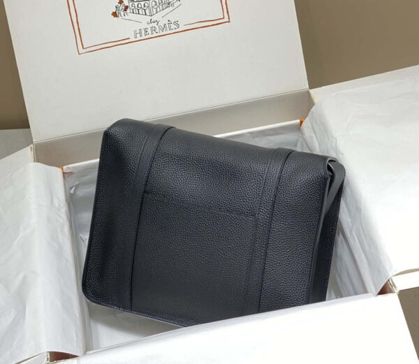 Replica Hermes H074774CK37 Steve light messenger bag Black 3