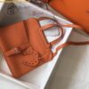 Replica Hermes Halzan 31cm Bag In Taupe Clemence Leather 2