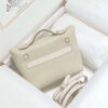 Replica Hermes Mini Kelly 2424 Leather 21cm H230265 Elephant gray 2