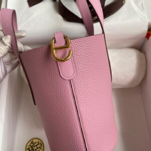 Replica Hermes In The Loop 18 Handmade Bag in Mauve Sylvestre Clemence Leather