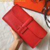 Replica Hermes Jige Elan 29 Clutch Bag In Taupe Epsom Leather 2