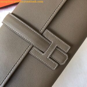 Replica Hermes Jige Elan 29 Clutch Bag In Taupe Epsom Leather 2