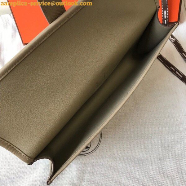 Replica Hermes Jige Elan 29 Clutch Bag In Tourterelle Epsom Leather 8