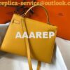 Replica Hermes Sellier Kelly 28cm of Epsom Leather Bag 20335 Tan 2