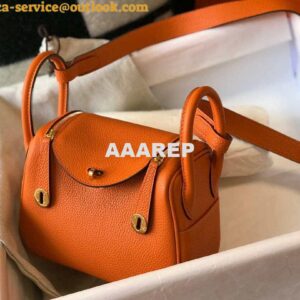 Replica Hermes H079086CK18 Lindy Mini Bag 19cm Semi-manual H231908 2