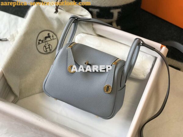 Replica Hermes H079086CK18 Lindy Mini Bag 19cm Semi-manual H231909 5