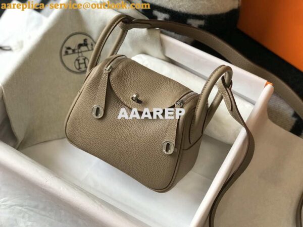 Replica Hermes H079086CK18 Lindy Mini Bag 19cm Semi-manual H231910 5