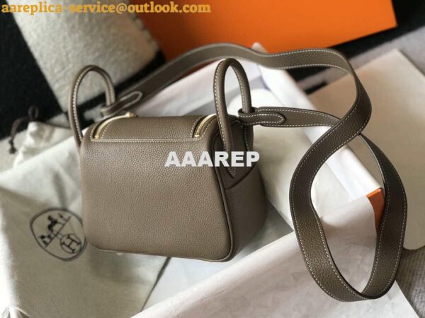 Replica Hermes H079086CK18 Lindy Mini Bag 19cm Semi-manual H231911 2