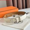 Replica Hermes Black Licol 40 MM Reversible Leather Belt 2