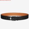 Replica Hermes Bleu Obscur Saddle 38MM Reversible Belt 2