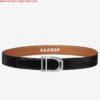 Replica Hermes Etrier Buckle Belt & Black Clemence 32 MM Strap