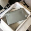 Replica Hermes Mini Kelly Pouchette Epsom Leather H230231 Almond green