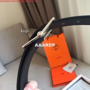 Replica Hermes Grey Saddle 38MM Reversible Belt 2