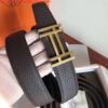 Replica Hermes H Au Carre Belt Buckle & Orange 32mm Strap 2