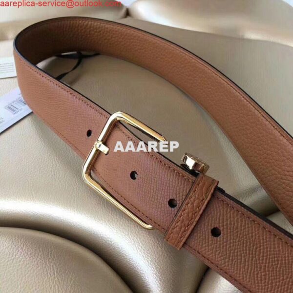 Replica Hermes Lennox 40 MM Belt In Brown Epsom Leather 3