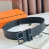 Replica Hermes Nathan 40MM Belt in Grey Clemence Leather